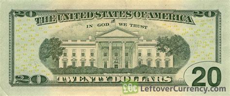 20 American Dollars Banknote Exchange Yours For Cash Today