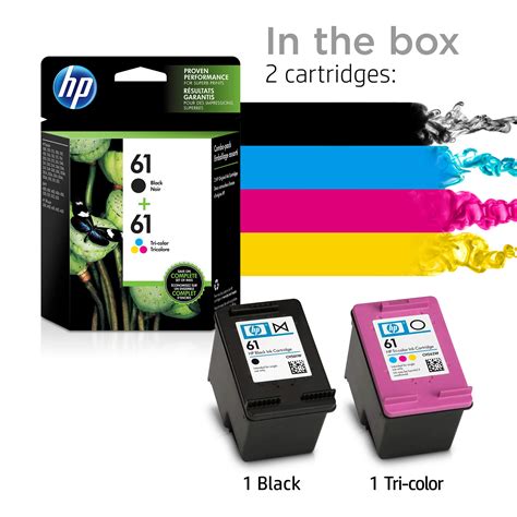 Hp 61 Blacktri Colour Ink Cartridge Combo Pack