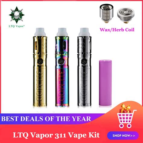 Ltq Vapor 311 Vape Kit Dry Herb Herbal Wax Vaporizer 88w 18650 Battery