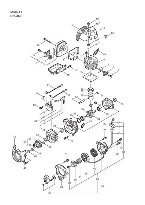 Maruyama Parts Lookup Ms0741 Parts Diagramsms0741 Engine