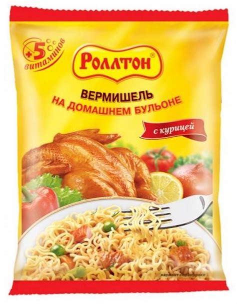 Лапша Роллтон с острой курицей, на домашнем бульоне, 60г - купить в ...