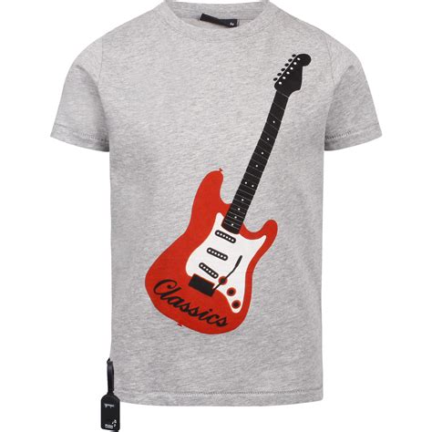 Yporque Boys Guitar Print T Shirt With Sounds Bambinifashioncom