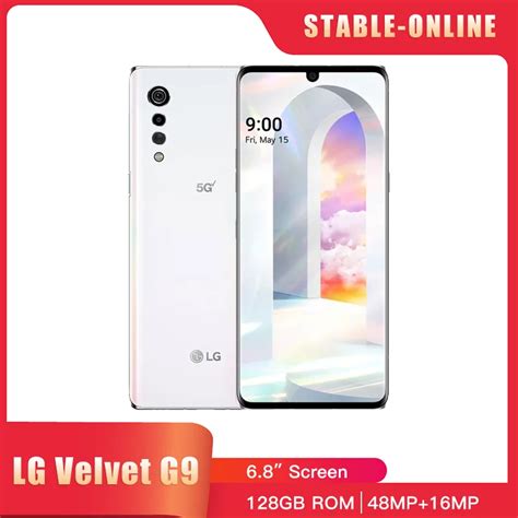 Original LG VELVET G9 G900TM G900N 5G Mobile Phone 6 8 NFC 6GB 128GB