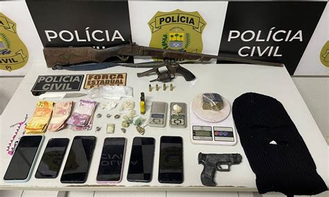 Três homens são presos maconha crack cocaína e armas na zonas