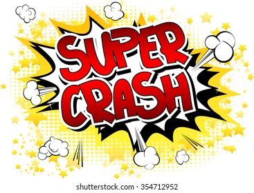 Super Crash Comic Book Style Word Stock Vector Royalty Free