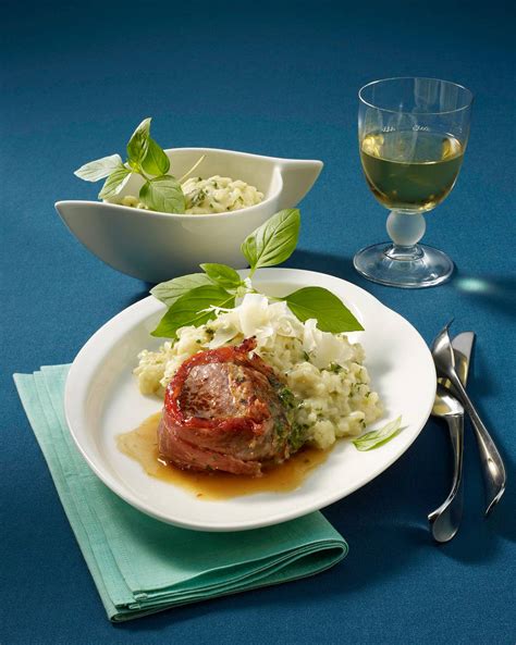 Kalbsfilet Medaillons Mit Risotto Rezept LECKER