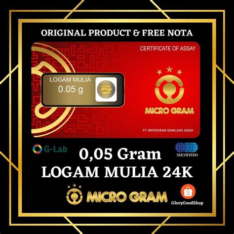 Jual Emas Micro Gram Logam Mulia Karat Mini Gold Mini Gram Baby