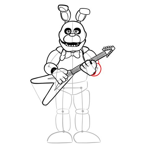 How To Draw Bonnie Fnaf Sketchok Easy Drawing Guides