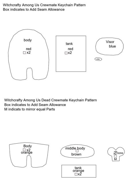 Among Us Pattern Sewing - chartdevelopment