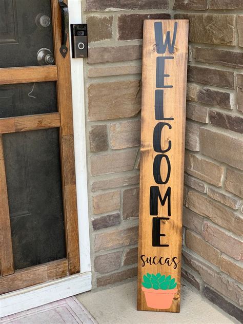 Welcome Succas Porch Sign Welcome Sign Funny Porch Sign Etsy Porch