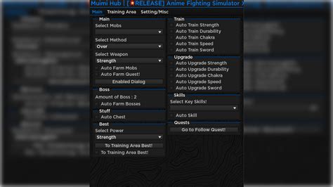 New Anime Fighting Simulator X Afx Muimi Hub Auto Farm Roblox Scripts