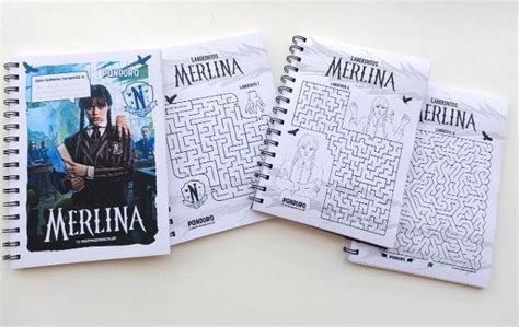 Cuaderno De Actividades MERLINA Wednesday Addams Soy Pandora Color