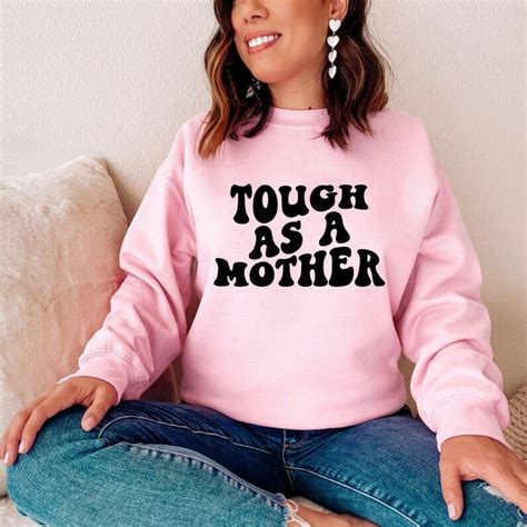 Mom Life Svg Tough As A Mother Svg Mom Svg Wavy Letters Svg Silhouette Cut File Cricut Svg