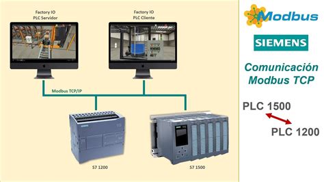 Modbus TCP IP PLC S7 1500 PLC S7 1200 Factory IO YouTube