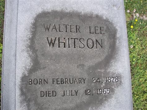 Walter Lee Whitson 1878 1965 Find A Grave Gedenkplek