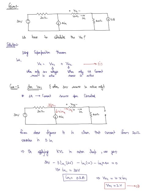 Solved 6 Use Superposition To Find The Voltage Vx In The Following Course Hero