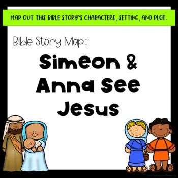 Bible Story Map Simeon Anna See Jesus By Teaching With Elizabeth Joy