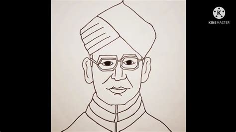 How To Draw Sarvepalli Radhakrishnan Step By Step Youtube