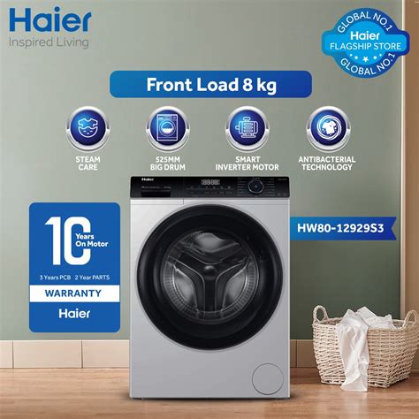 Haier Kg Steam Wash Series Fully Automatic Front Loading Washing