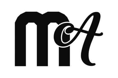 Ma Monogram Logo Design Graphic By Piku Design Store · Creative Fabrica