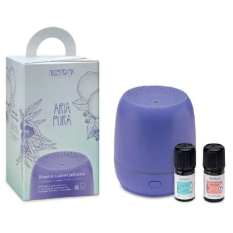 Nasoterapia Kit Aria Pura Diffusore A Ultrasuoni Petit Lavanda Con