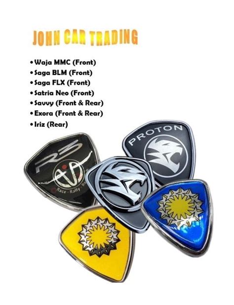 Proton Emblem Logo Waja Saga Blm Saga Flx Satria Neo Savvy