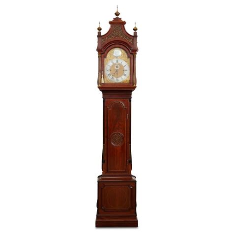 19th Century Mahogany 8 Tube Long Case Clock C1870 Valentines