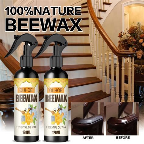 RnemiTe Amo Wood Seasoning Beeswax 2 Pack Natural Micro Molecularized