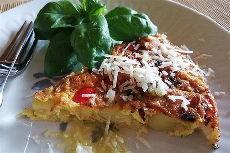 Frittata With Potatoes And Mozzarella