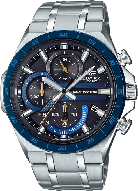 Casio Men S Edifice Quartz Watch With Stainless Steel Strap Silver