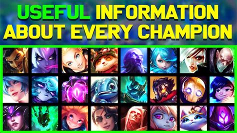 Useful Information About EVERY League of Legends Champion!