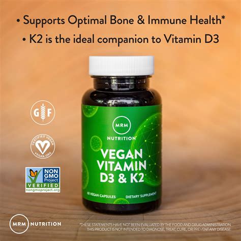 Vegan Vitamin D3 And K2 Mrm Nutrition