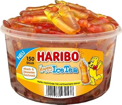 Haribo Happy Ice Tea Fruchtgummi Mit Eistee Geschmack Nur F R Kurze