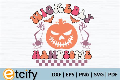 Wickedly Handsome Retro SVG Graphic By Etcify Creative Fabrica