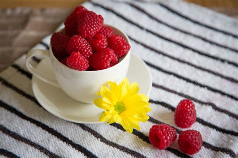 Wallpaper Food Red Fruit Strawberries Whipped Cream Circle