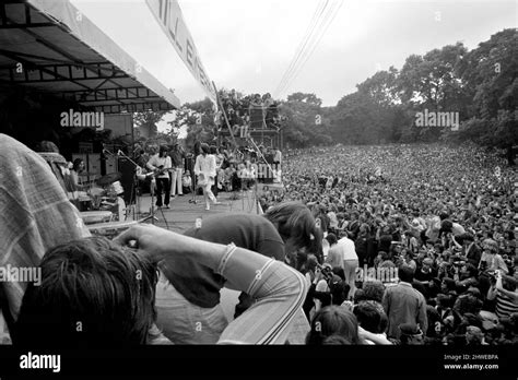 The Rolling Stones On Stage At Their Free Concert In Londons Hyde Park