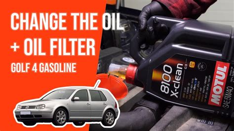 Change The Oil And The Oil Filter Golf Mk4 14 16v 🛢 Youtube