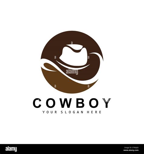 Logotipo Del Sombrero De Vaquero Dise O Del Vaquero De Texas Vector