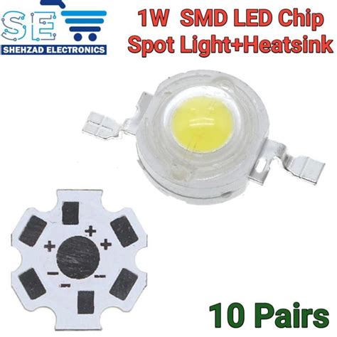 10pcs 1w 3w High Power Led Chip Smd Warm White Smd Spot Light With Heat