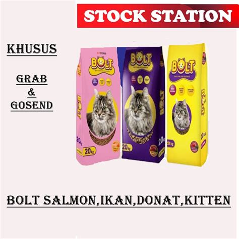 Jual Bolt Ikan Donut Salmon Kitten Grab Gosend Shopee Indonesia