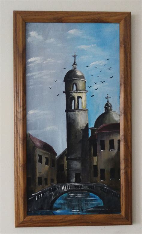 Original Old Italian Village Painting. Italian Landscape Art. - Etsy