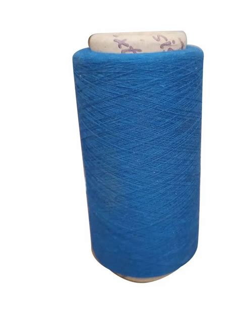 Ring Spun Neps Yarns Blue 24 Recycled Cotton Yarn For Weaving At Rs 285 Kg In New Delhi