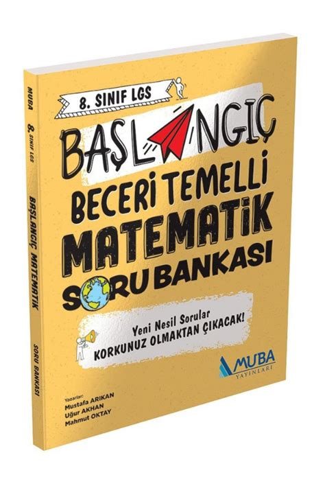 Muba Yayınları 8 Sinif BaŞlangiÇ Becerİ Temellİ Matematİk Soru Bankasi