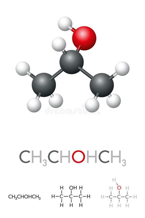 Alcohol Isopropílico 2propanol Isopropanol C3h8o Molécula Es Isómero