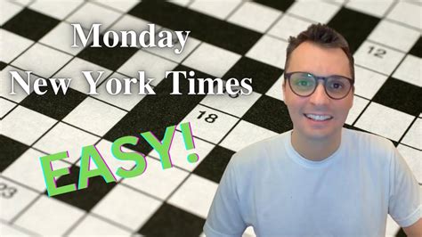 Easy Monday New York Times Crossword Youtube