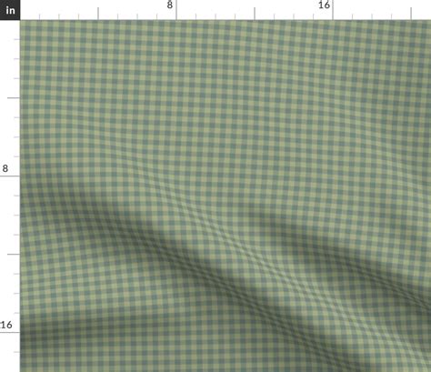 Sage Green Check Fabric Sage Green Gingham By Weavingmajor Autumn