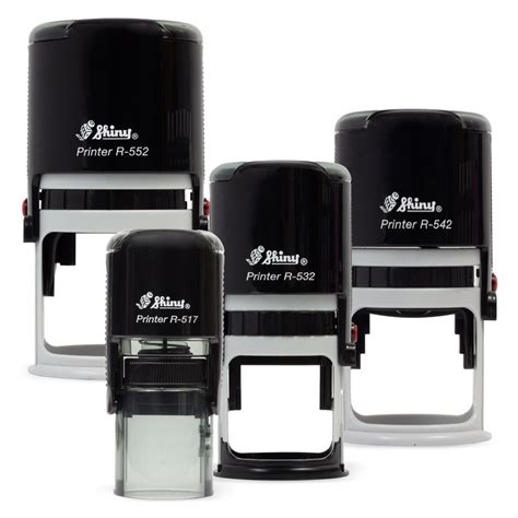 Shiny Round Self Inking Stamps