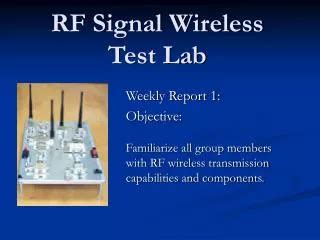 PPT RF Signal Wireless Test Lab PowerPoint Presentation Free