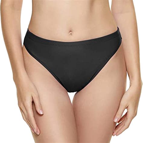 Niewtr Women Cheeky Bikini Bottoms V Cut Swim Bottom High Cut Swimsuit