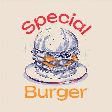 Free Vector Hand Drawn Burger Illustration